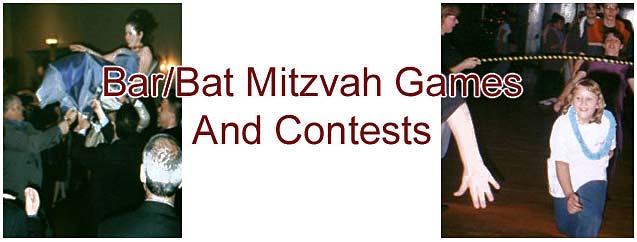 Bar/Bat Mitzvah Games and Contest - The Piano Man's DJ Productions - Albany NY Wedding, Mitzvah Disc Jockey Service